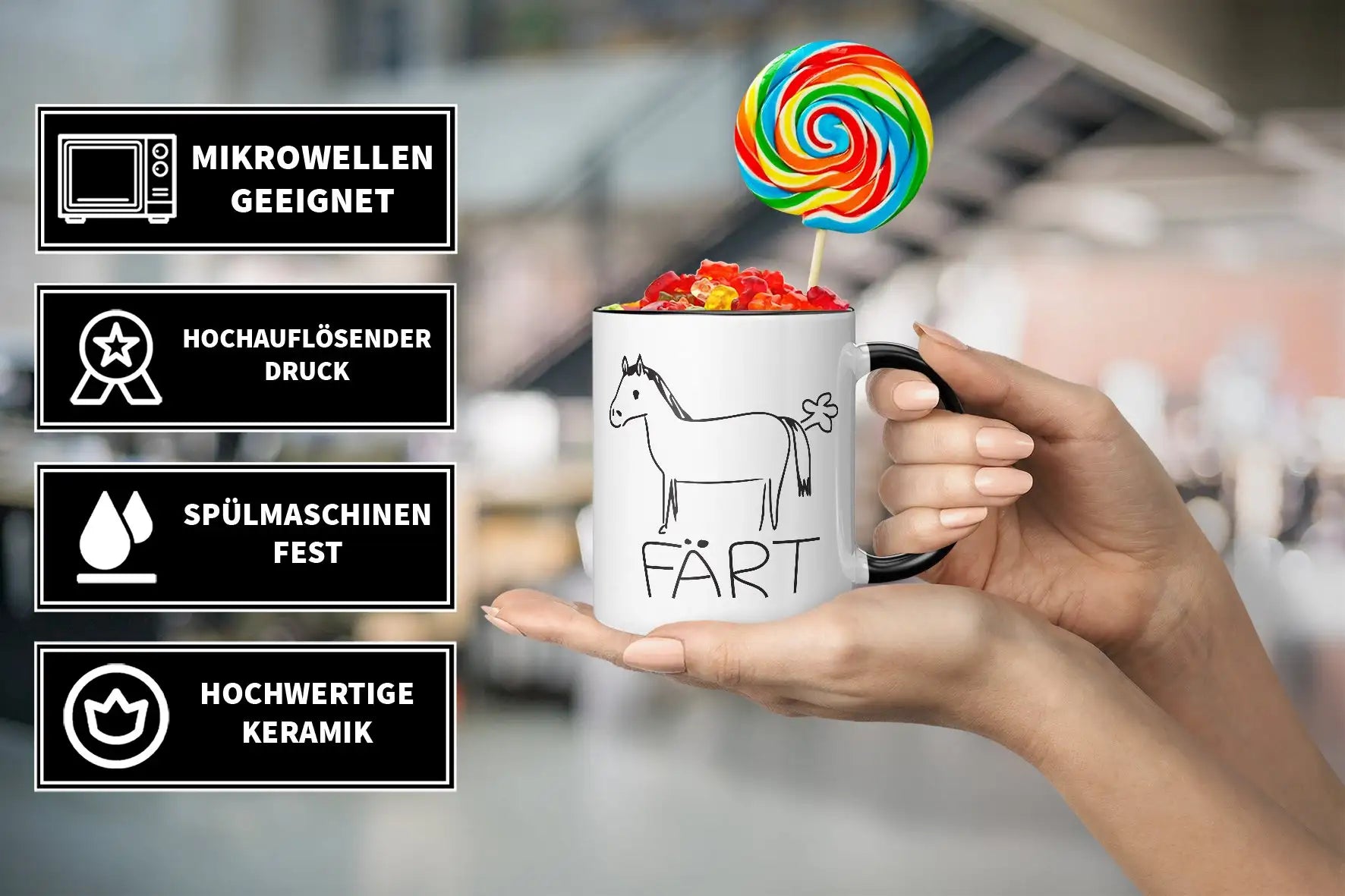 Tasse - Einhorn Pferd Fart