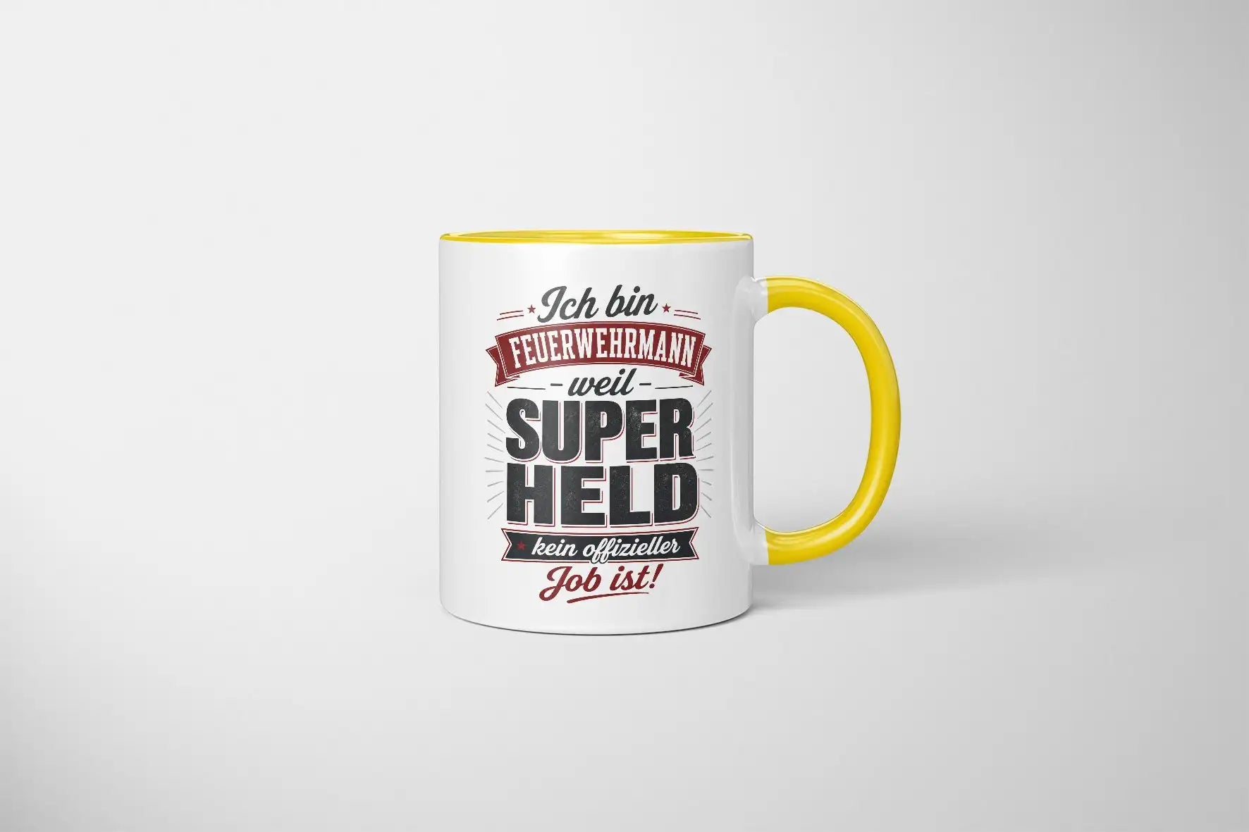 Tasse - Ich bin Feuerwehrmann weil Superheld kein offizieller Job ist!