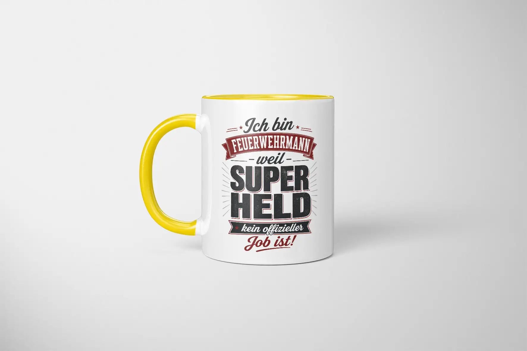 Tasse - Ich bin Feuerwehrmann weil Superheld kein offizieller Job ist!