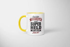 Tasse - Ich bin Feuerwehrmann weil Superheld kein offizieller Job ist!