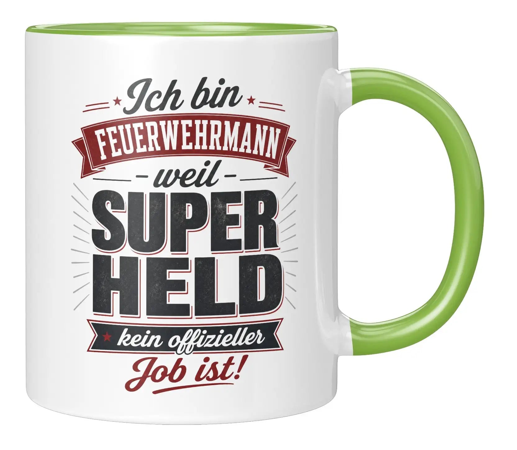 Tasse - Ich bin Feuerwehrmann weil Superheld kein offizieller Job ist!