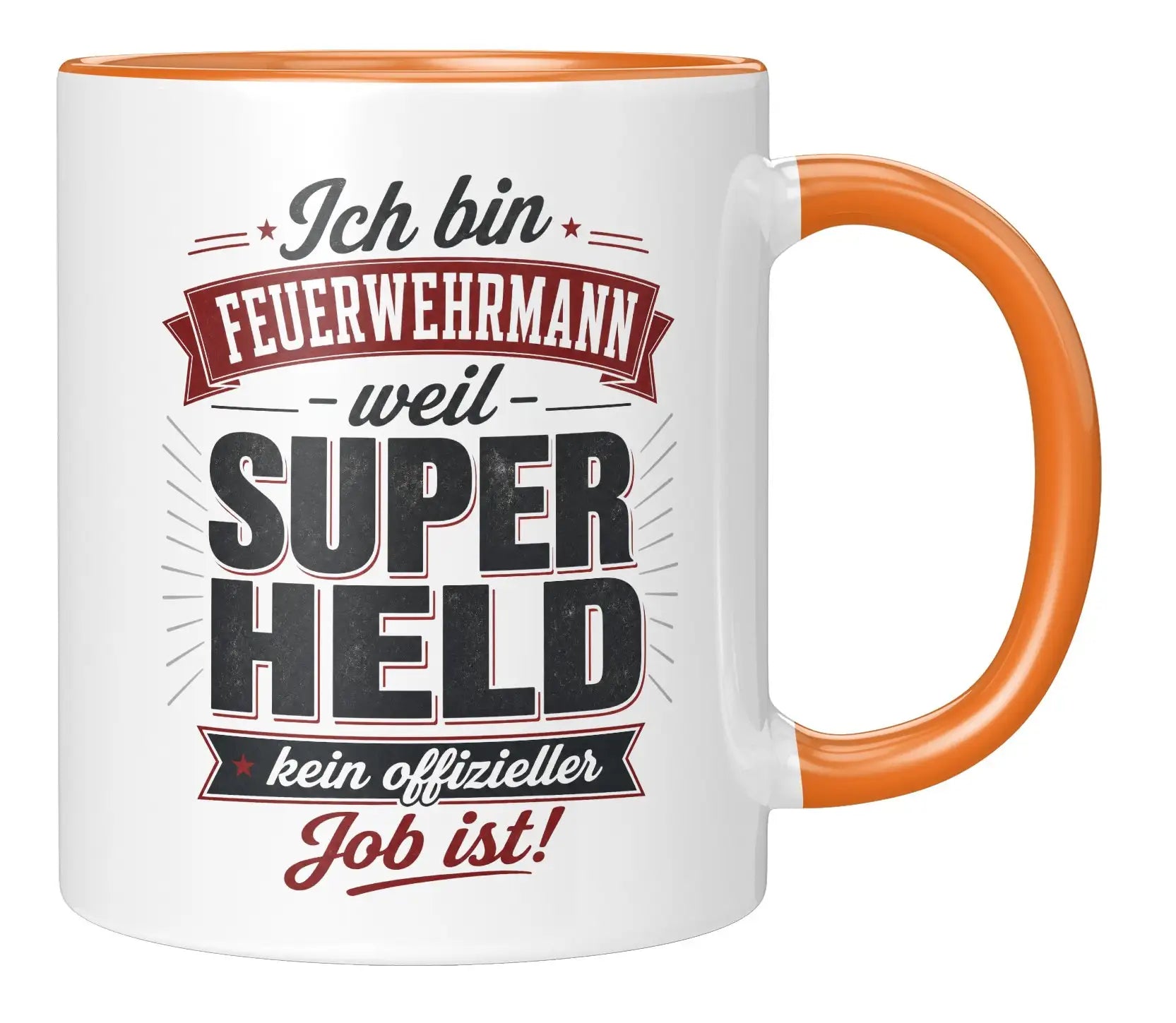 Tasse - Ich bin Feuerwehrmann weil Superheld kein offizieller Job ist!