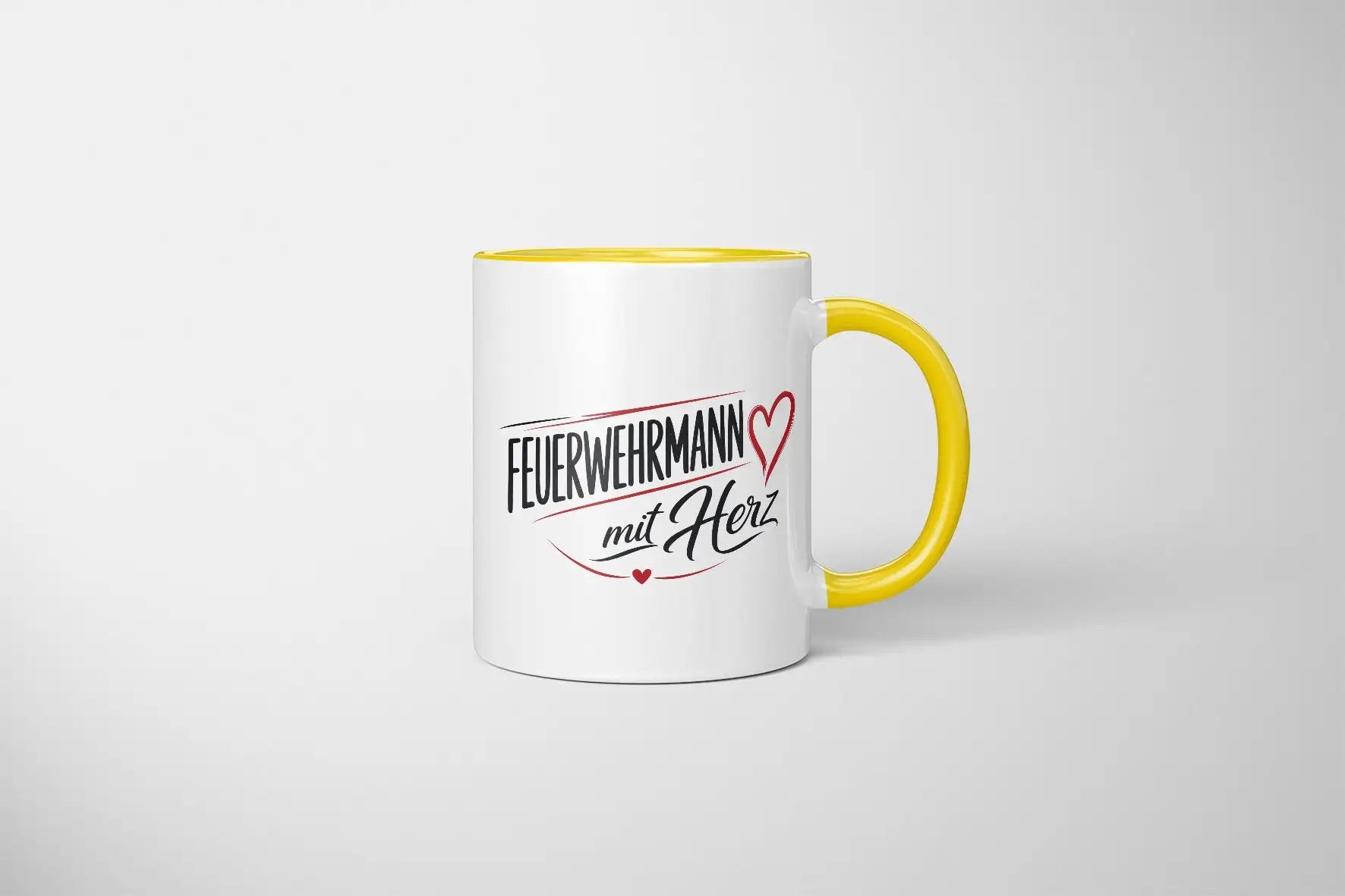 Tasse - Feuerwehrmann mit Herz