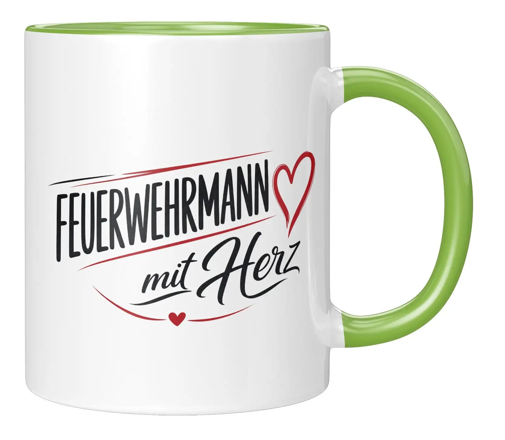 Tasse - Feuerwehrmann mit Herz