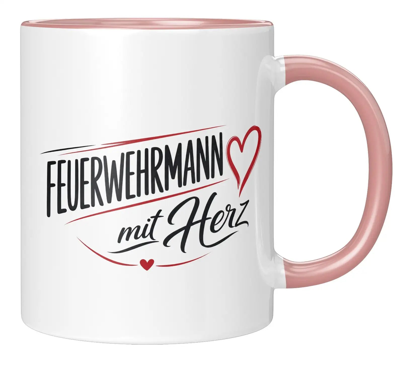 Tasse - Feuerwehrmann mit Herz