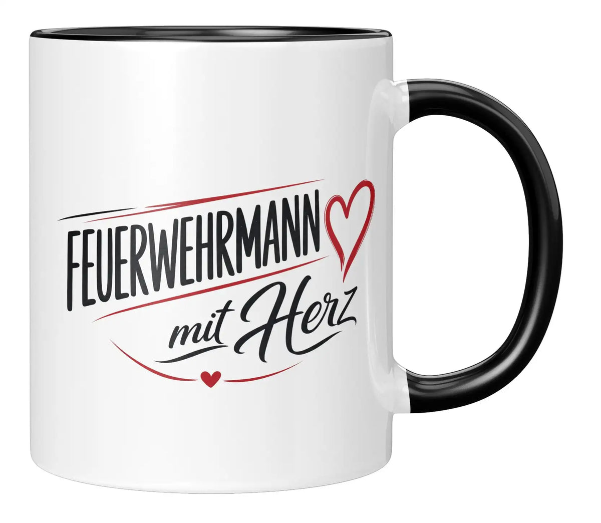 Tasse - Feuerwehrmann mit Herz