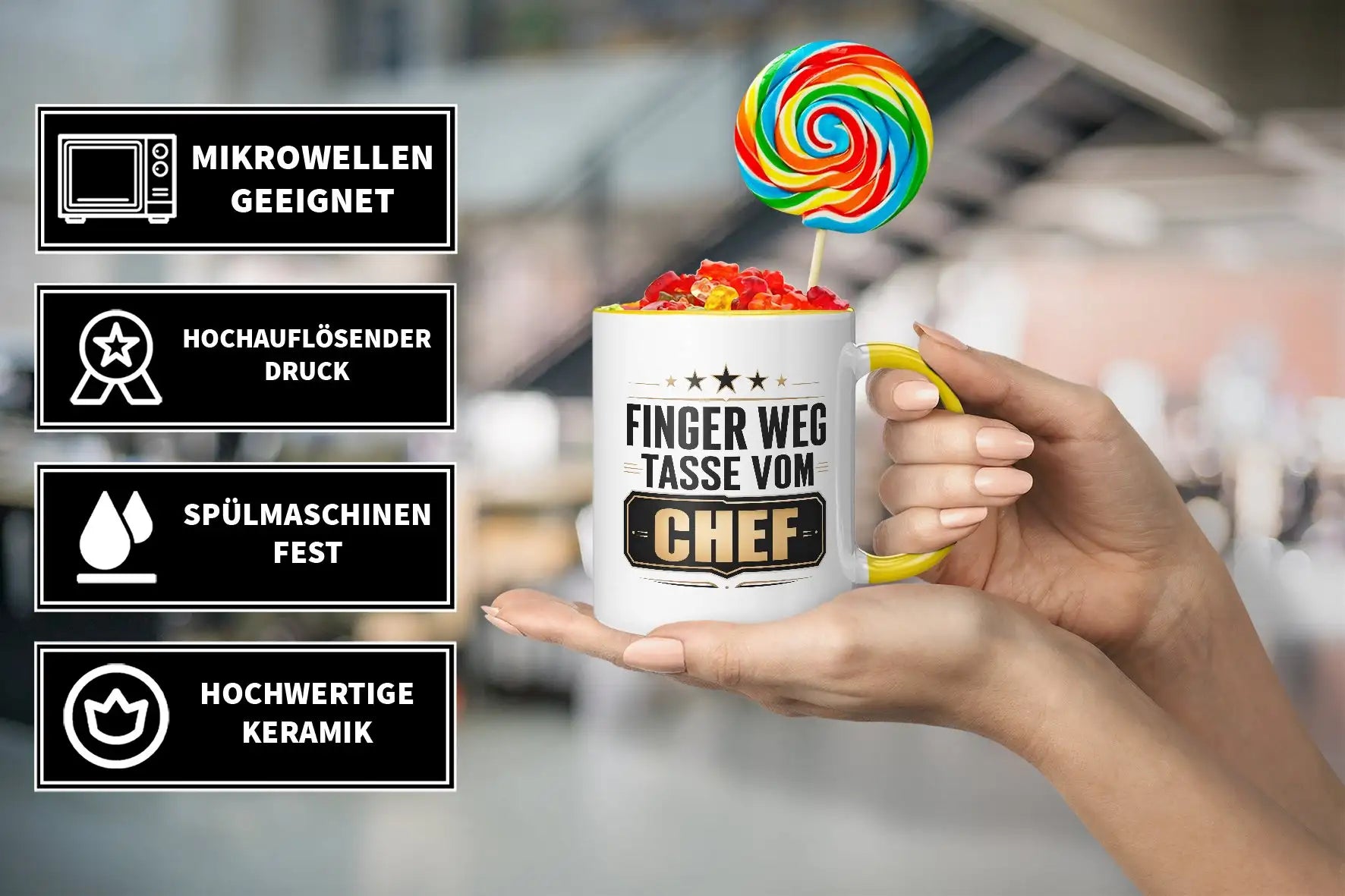 Tasse - Finger weg Tasse vom Chef