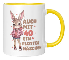 Tasse - Auch mit 40 ein flottes Häschen