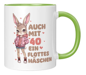 Tasse - Auch mit 40 ein flottes Häschen