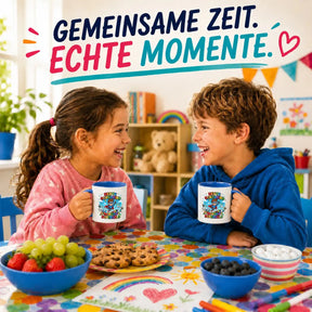 LIEBTASTISCH® Tasse mit Spruch - Heute Schulkind morgen Superheld - lustige Kaffeetasse Einschulung Geschenk Schulanfang Schulkind 2026 - Tschüss Grundschule - {FARBE}