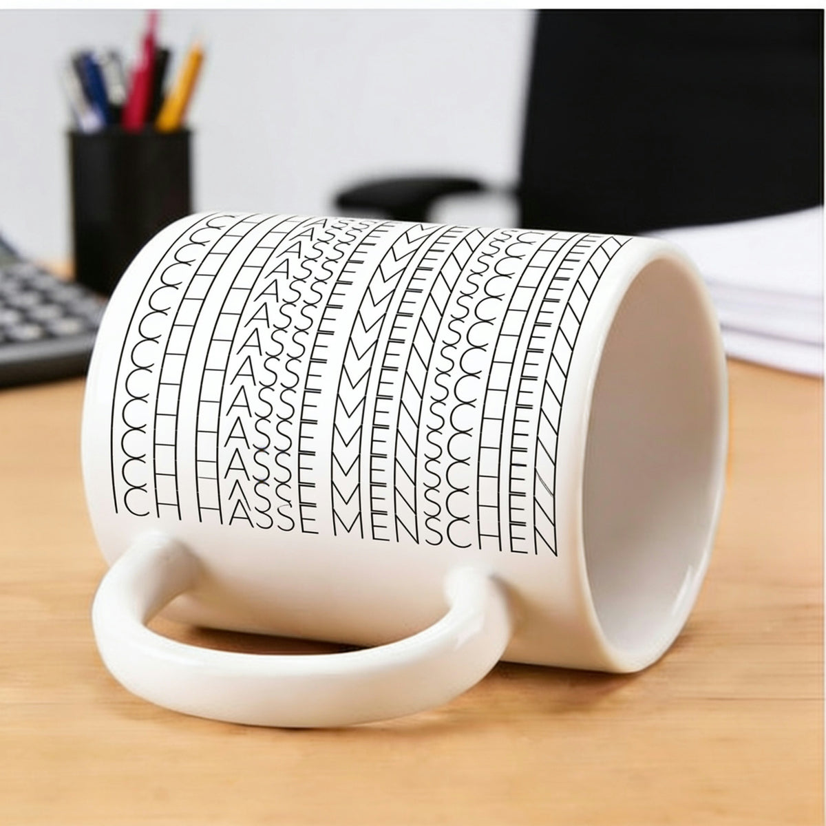 Tasse - Nähstiche Zierstich Muster