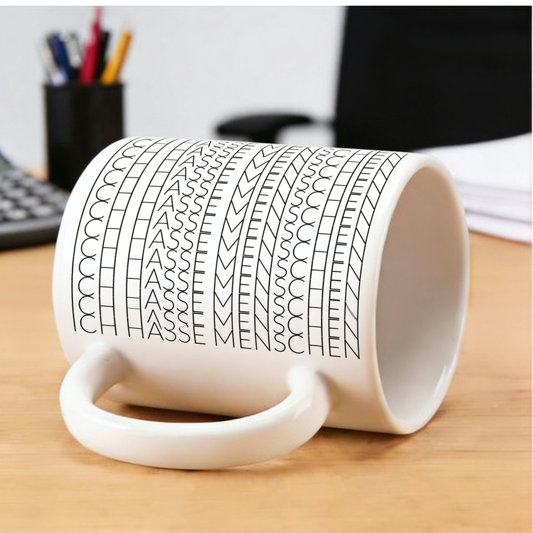 Tasse - Nähstiche Zierstich Muster