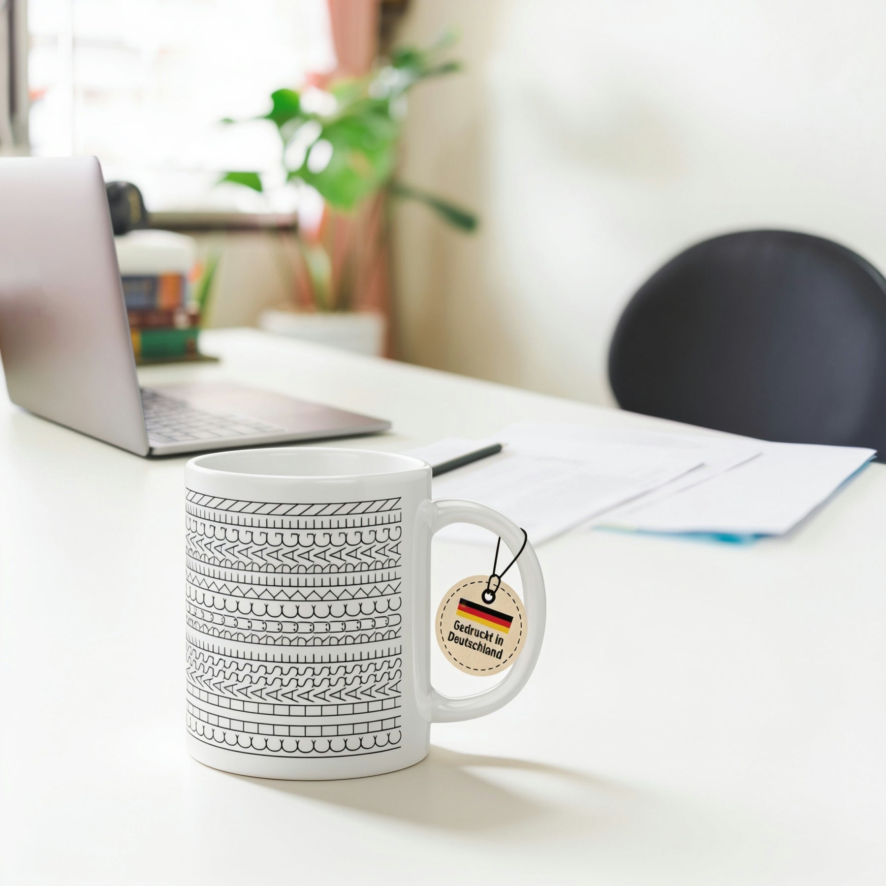 Tasse - Dekorative Linienmuster Bordüren
