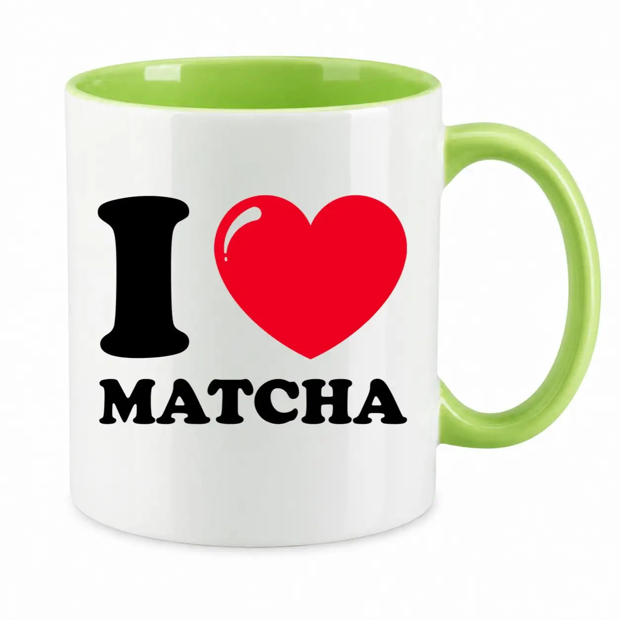LIEBTASTISCH® Tasse mit Spruch - I ❤ Matcha - Kaffeetasse Teetasse für Matcha Fans - Doppelwandige Kaffeegläser - Cappuccino Gläser - Thermogläser Doppelwandig - {FARBE}