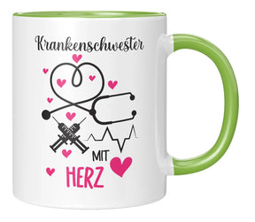 Tasse - Krankenschwester mit Herz