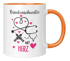 Tasse - Krankenschwester mit Herz