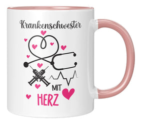 Tasse - Krankenschwester mit Herz
