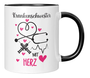 Tasse - Krankenschwester mit Herz