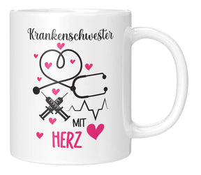 Tasse - Krankenschwester mit Herz