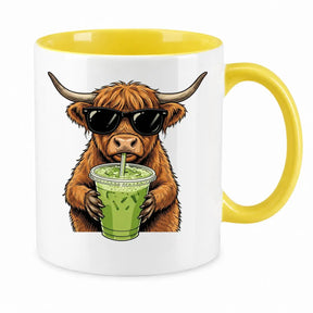 Tasse - Highland-Rind mit Sonnenbrille