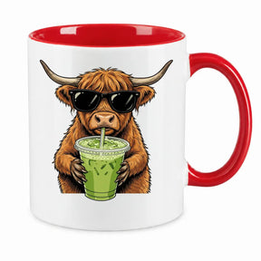 Tasse - Highland-Rind mit Sonnenbrille
