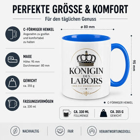 Tasse - Königin des Labors (aka die Mikrobiologin)