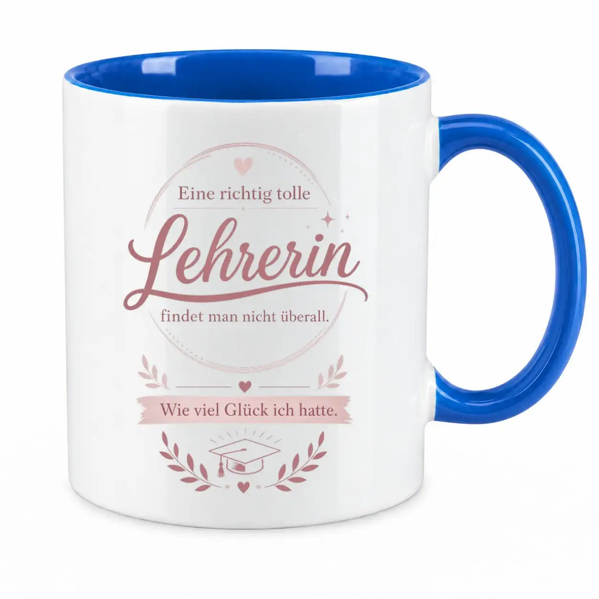 LIEBTASTISCH® Tasse mit Spruch - Eine richtig tolle Lehrerin findet man nicht überall - Geschenk für Lehrerin Grundschule - 50. Karte - 67 Lehrer - {FARBE}