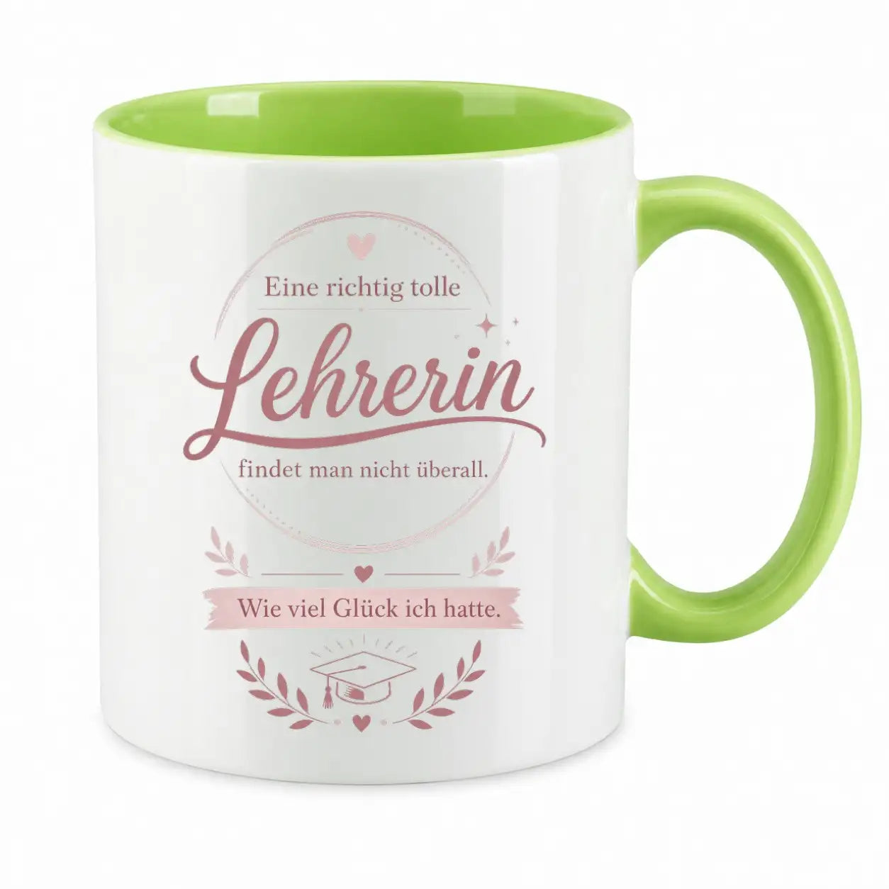 LIEBTASTISCH® Tasse mit Spruch - Eine richtig tolle Lehrerin findet man nicht überall - Geschenk für Lehrerin Grundschule - 50. Karte - 67 Lehrer - {FARBE}