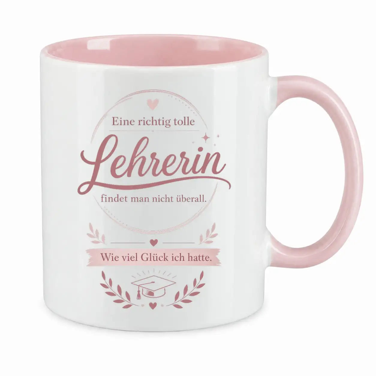 LIEBTASTISCH® Tasse mit Spruch - Eine richtig tolle Lehrerin findet man nicht überall - Geschenk für Lehrerin Grundschule - 50. Karte - 67 Lehrer - {FARBE}