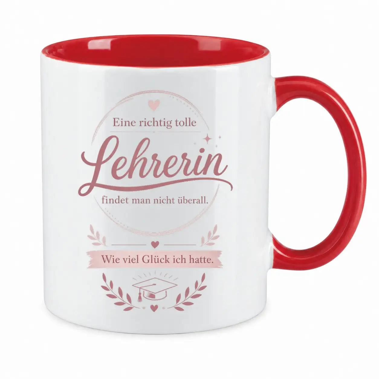 LIEBTASTISCH® Tasse mit Spruch - Eine richtig tolle Lehrerin findet man nicht überall - Geschenk für Lehrerin Grundschule - 50. Karte - 67 Lehrer - {FARBE}