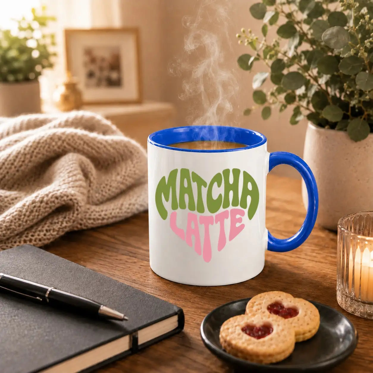 LIEBTASTISCH® Tasse mit Spruch - Matcha Latte - süße Kaffeetasse Becher für Matcha Liebhaber - Geschenk Teetasse Kakaotasse mit Herz Motiv japanische Teegläser Stil für Frauen Freundin Kollegin -