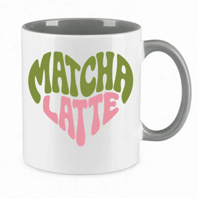 LIEBTASTISCH® Tasse mit Spruch - Matcha Latte - süße Kaffeetasse Becher für Matcha Liebhaber - Geschenk Teetasse Kakaotasse mit Herz Motiv japanische Teegläser Stil für Frauen Freundin Kollegin -