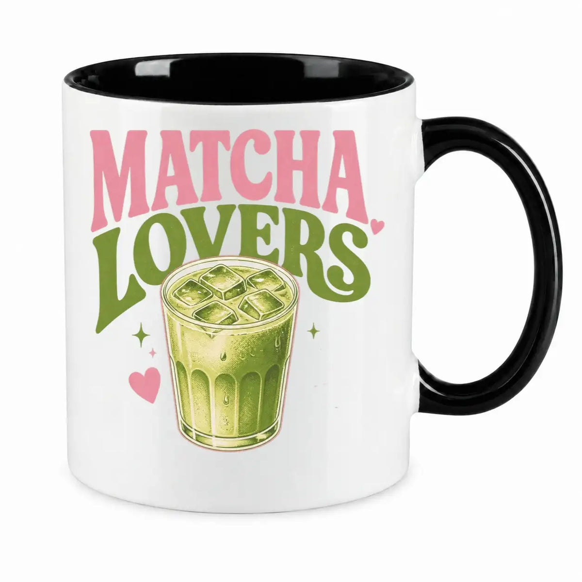 LIEBTASTISCH® Tasse mit Spruch - Matcha Lovers - Teetasse für Matcha Fans mit Glas Motiv - Matchaset - {FARBE}