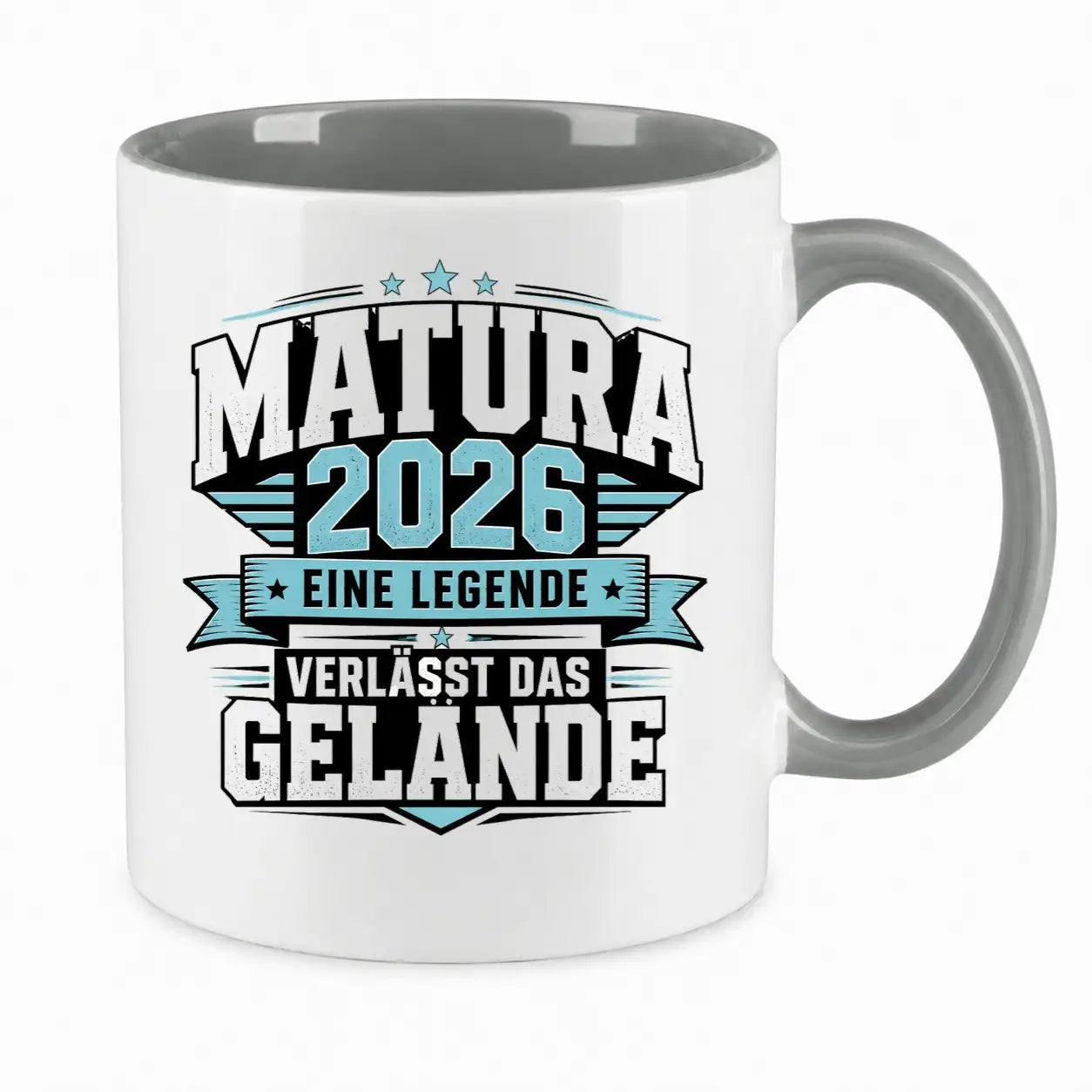 LIEBTASTISCH® Tasse mit Spruch - Matura 2026 Eine Legende verlässt das Gelände - lustige Kaffeetasse Matura Geschenk Abitur Abi Geschenke - {FARBE}