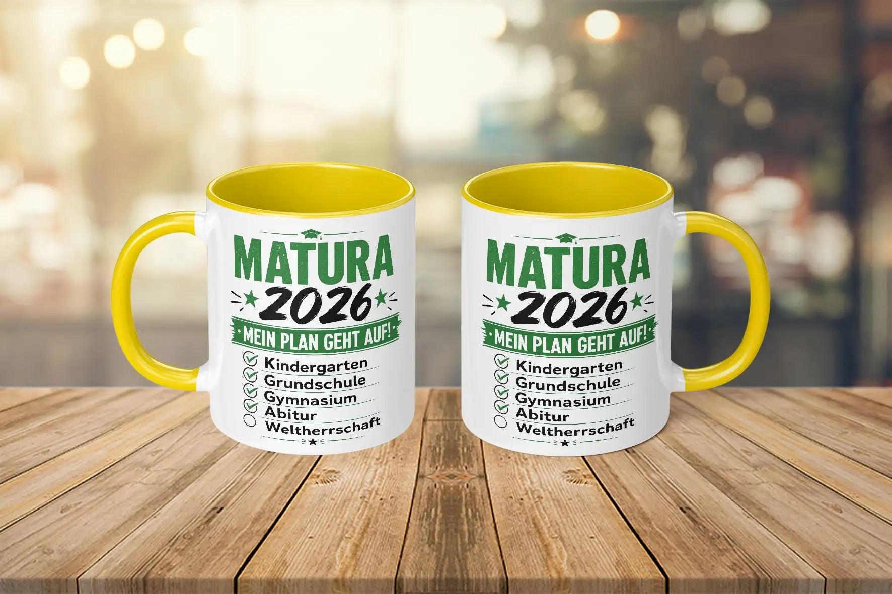 Tasse - Matura 2026 - Mein Plan geht auf! Kindergarten, Grundschule, Gymnasium, Abitur, Weltherrschaft