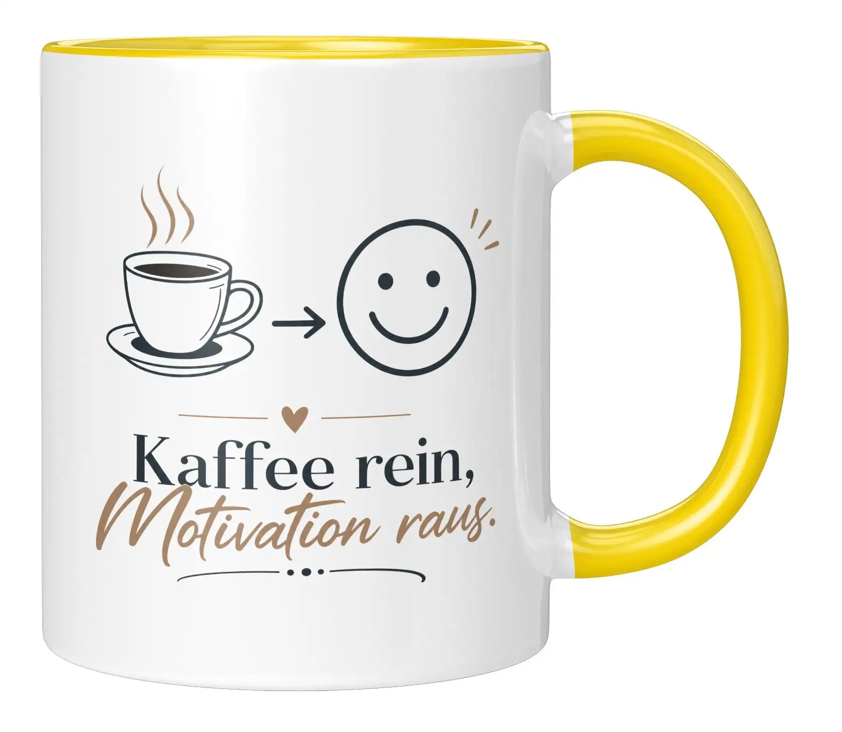 Tasse - Kaffee rein, Motivation raus.