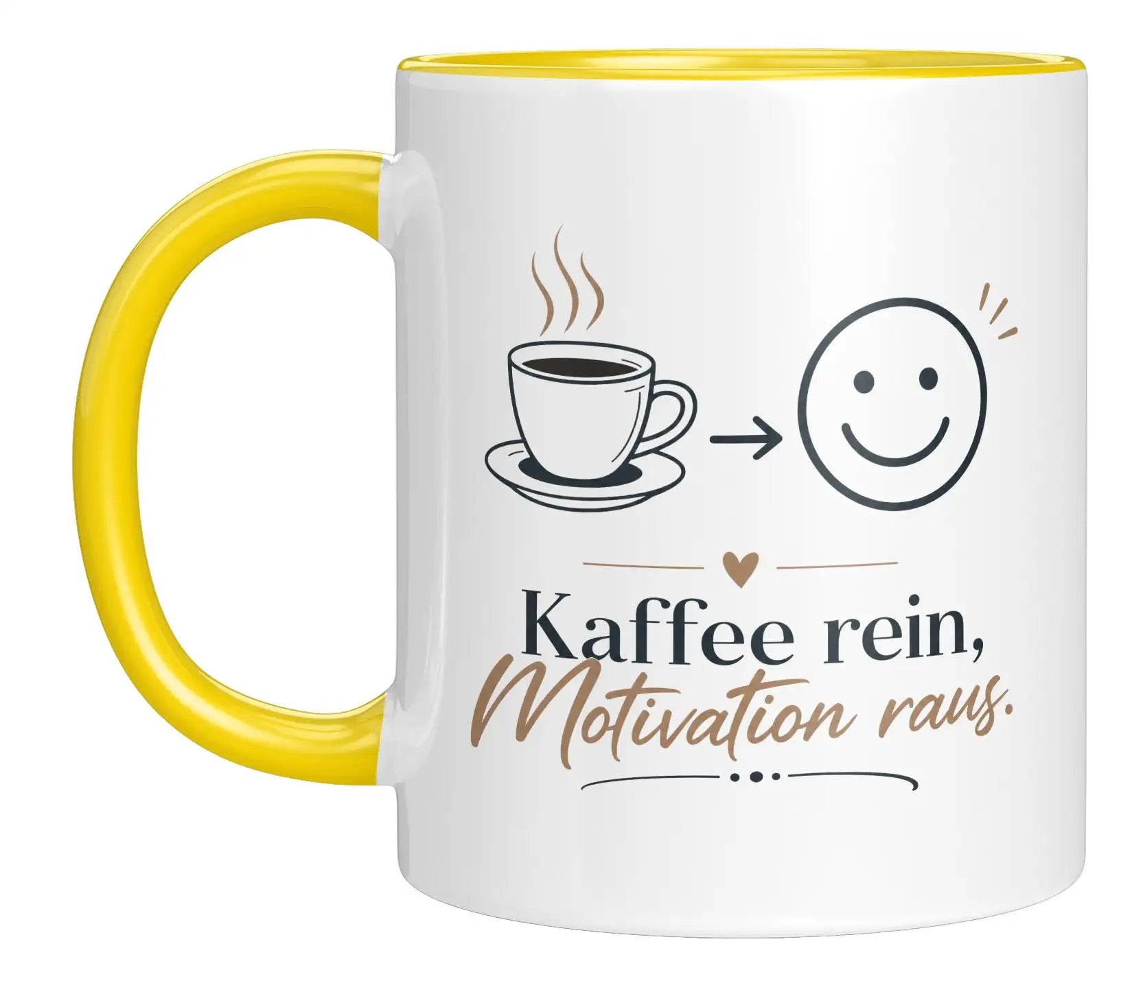 Tasse - Kaffee rein, Motivation raus.