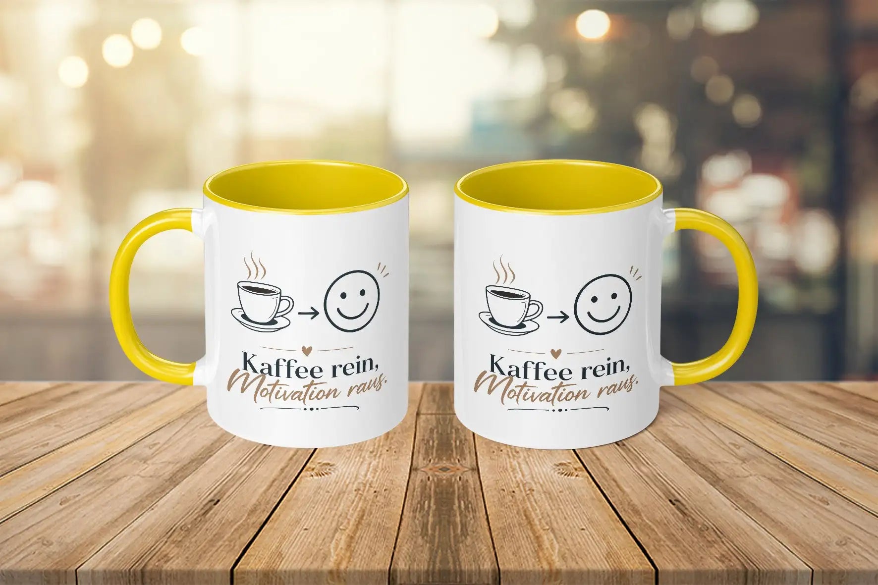 Tasse - Kaffee rein, Motivation raus.