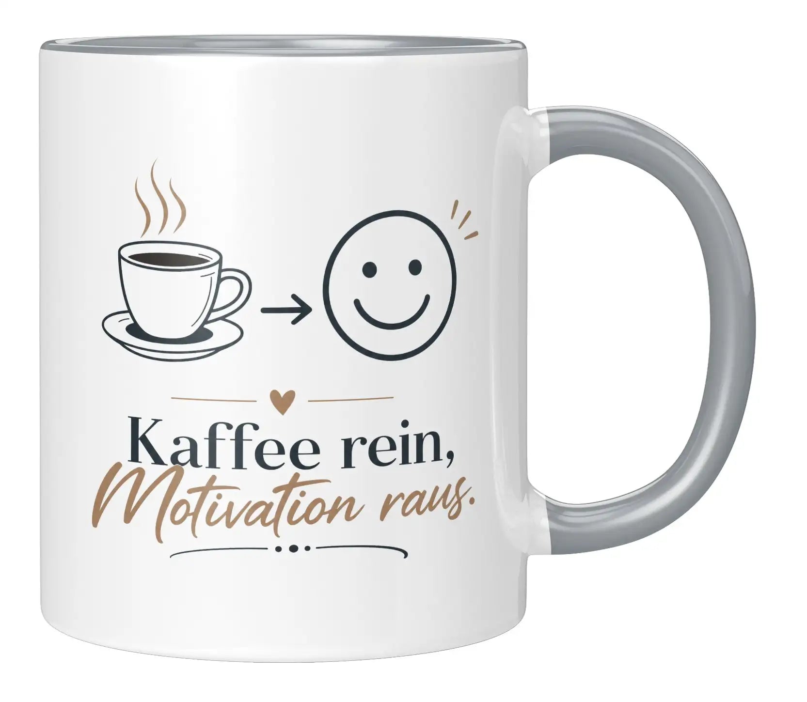 Tasse - Kaffee rein, Motivation raus.