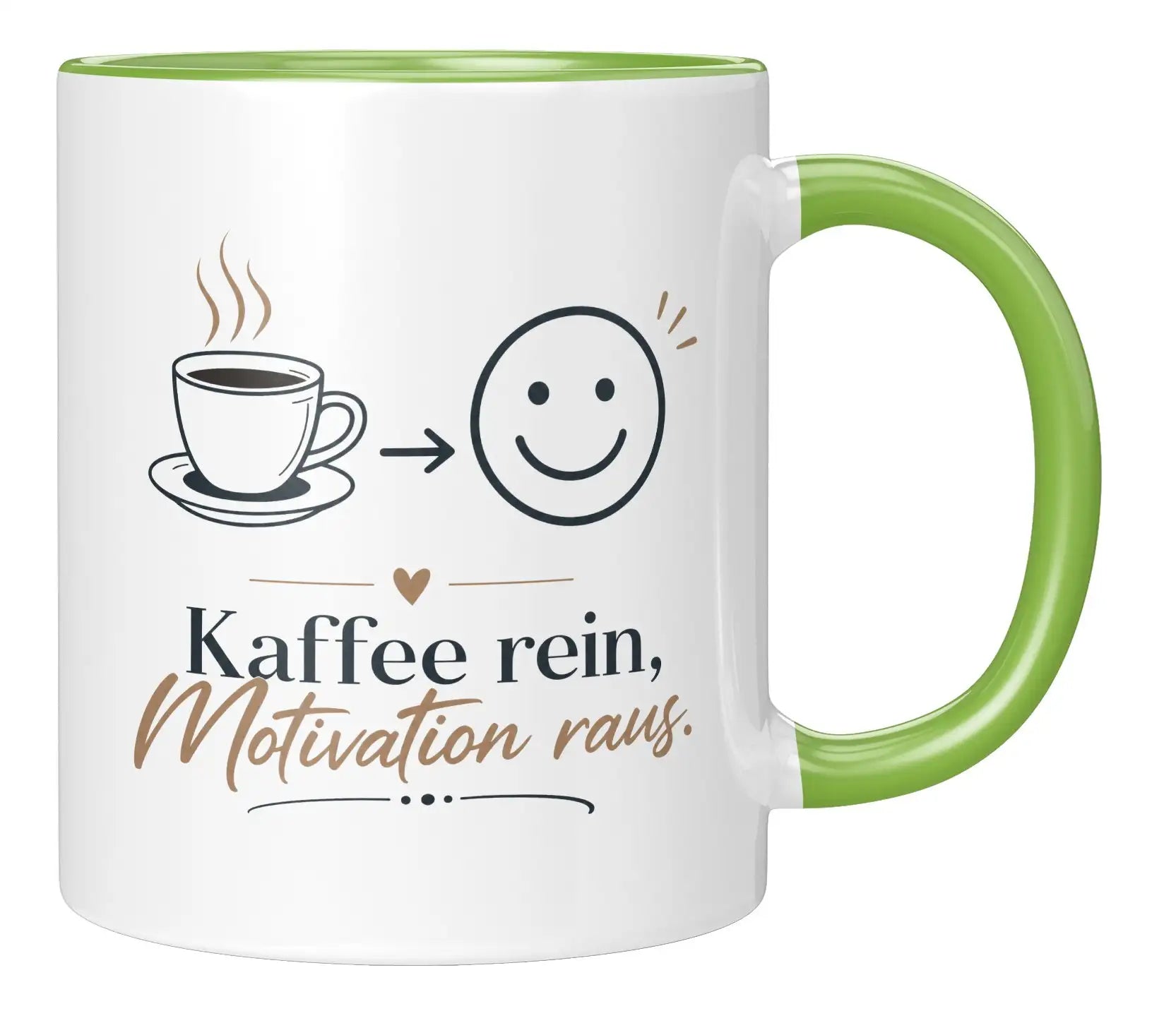 Tasse - Kaffee rein, Motivation raus.