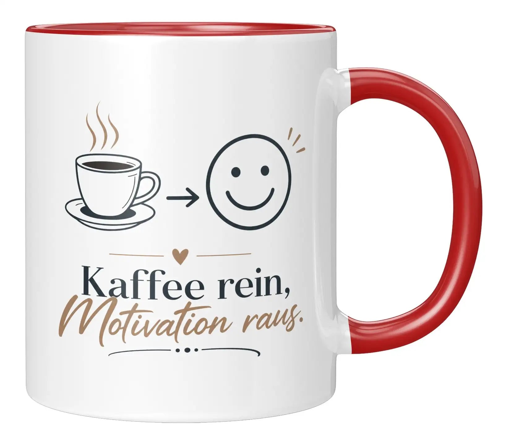 Tasse - Kaffee rein, Motivation raus.