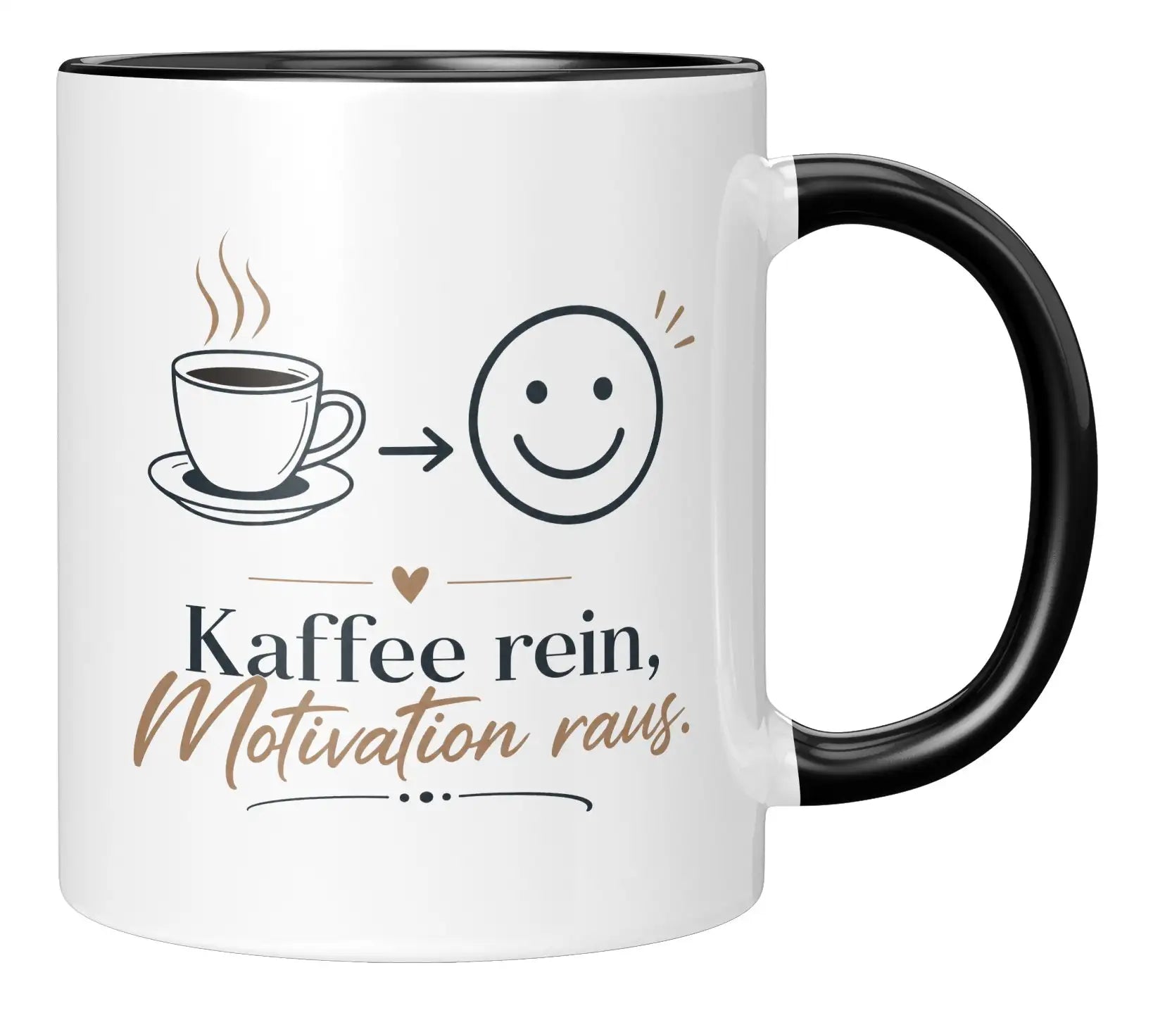 Tasse - Kaffee rein, Motivation raus.