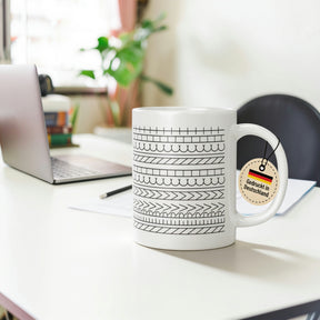 Tasse - Dekorative Linienmuster Streifen