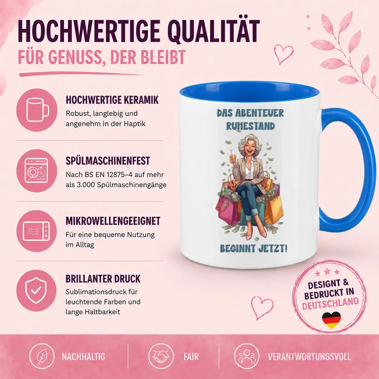 Tasse - Das Abenteuer Ruhestand beginnt jetzt!