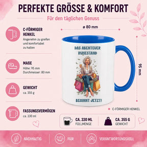 Tasse - Das Abenteuer Ruhestand beginnt jetzt!