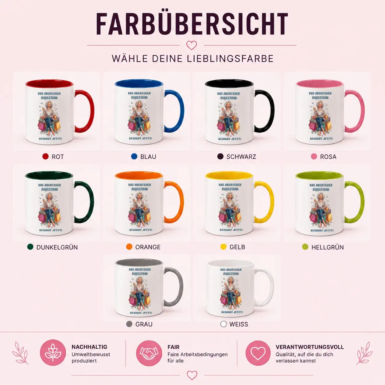 Tasse - Das Abenteuer Ruhestand beginnt jetzt!