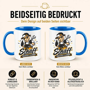 Tasse - Schaf Handwerker Mechaniker Motiv