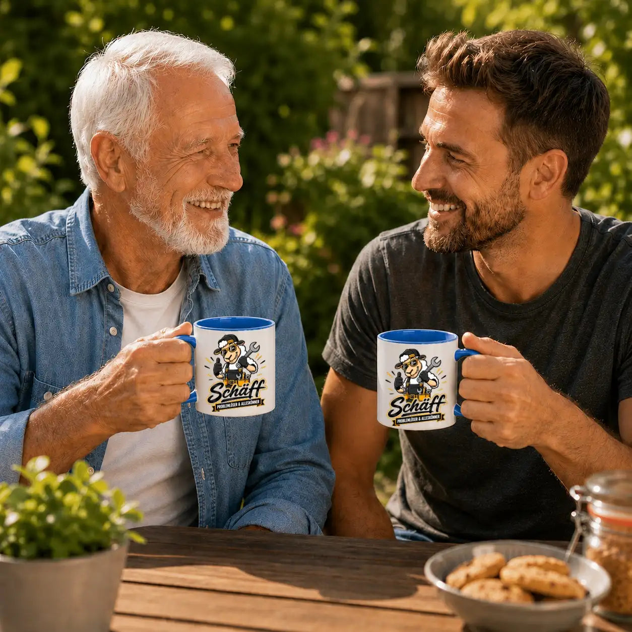 Tasse - Schaf Handwerker Mechaniker Motiv