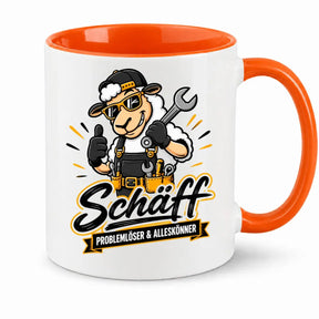 Tasse - Schaf Handwerker Mechaniker Motiv