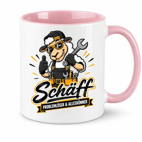 Tasse - Schaf Handwerker Mechaniker Motiv